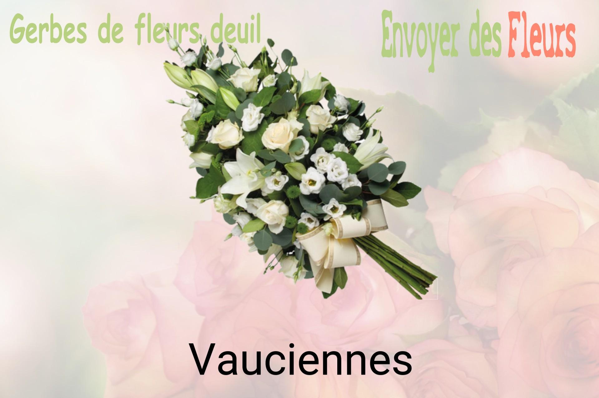 Gerbe de fleurs de deuil livrée à Vauciennes